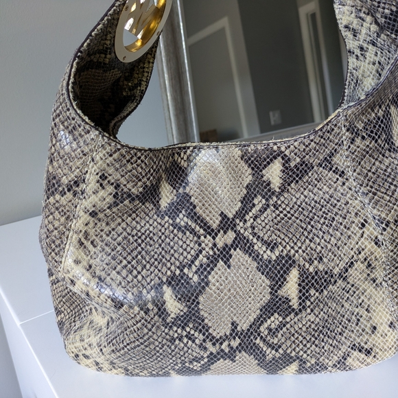 Michael Kors Python Print Bag - Picture 16 of 16